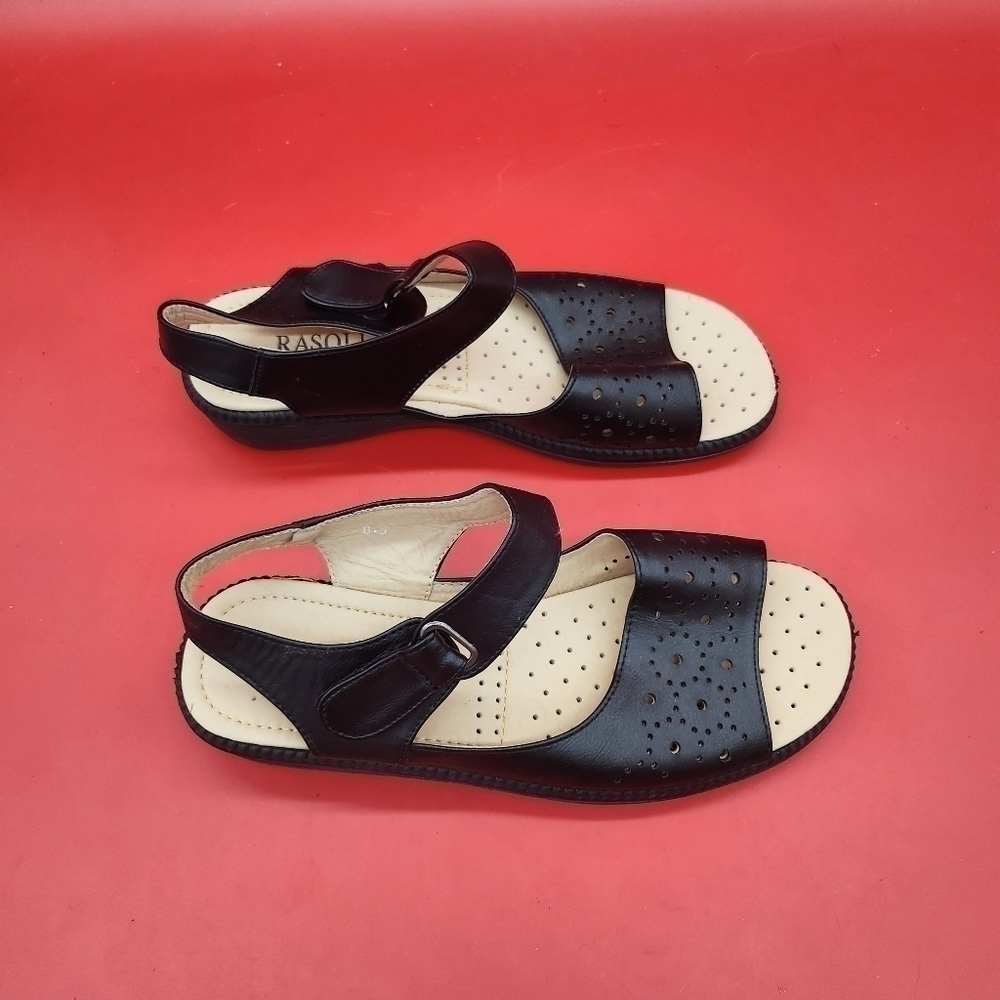 Rasolli Shoes Women's 8.5 Comfort Sandals Black - Picture 7 of 10